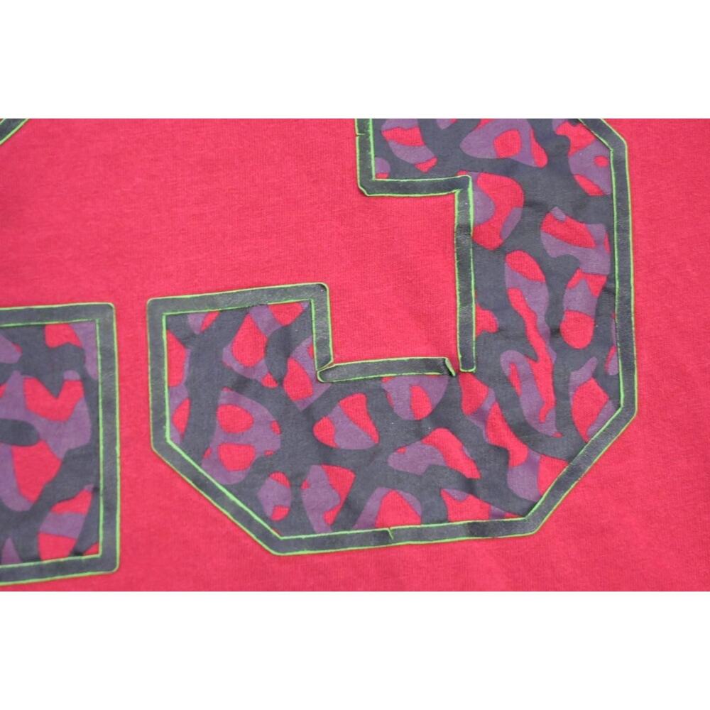 Nike Air Jordan Tee Gym Shirt Graphic Red 3/4 Sleeve Mens Size Medium - Picture 7 of 11